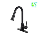 Suneli N88402 Single Handle Kitchen Faucet w/ Pull-Out Sprayer